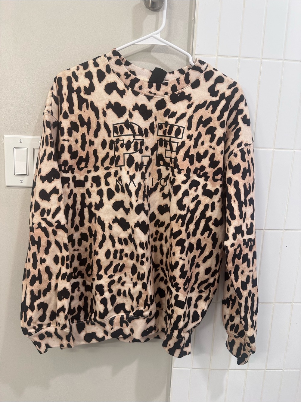 PE Nation Leopard Sweatshirt Small